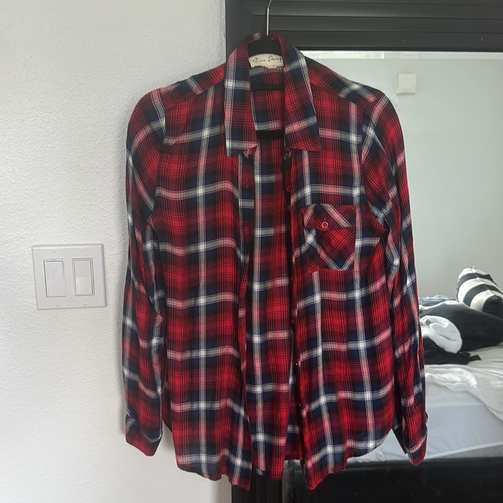 Lightweight Button Down Flannel, Fitted - image 2